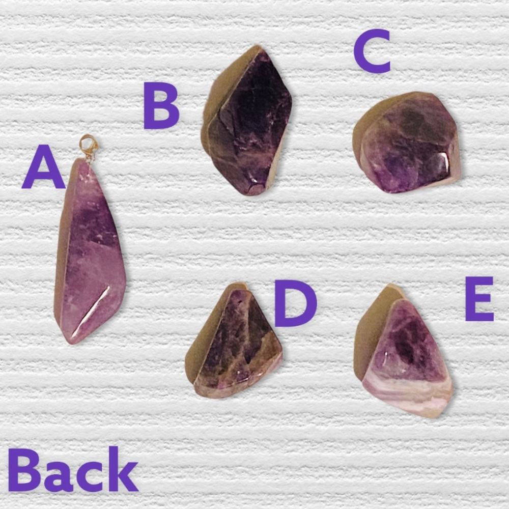 Hand Crafted Amethyst Necklace on Vegan Suede Microfiber Wire Wrapped New - Picture 6 of 7